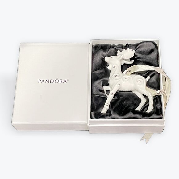 Pandora 2017 Limited Edition Porcelain Reindeer Ornament - Picture 14 of 14